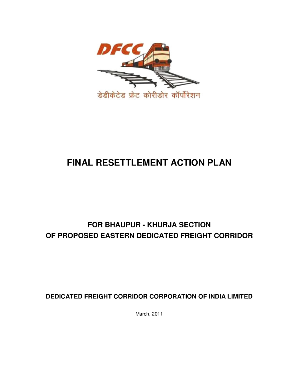 Final Resettlement Action Plan