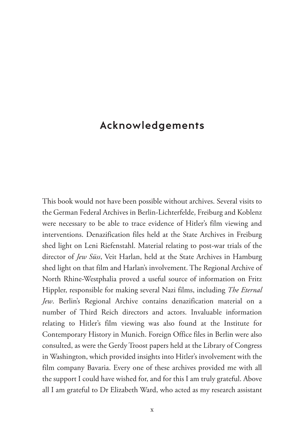 Acknowledgements