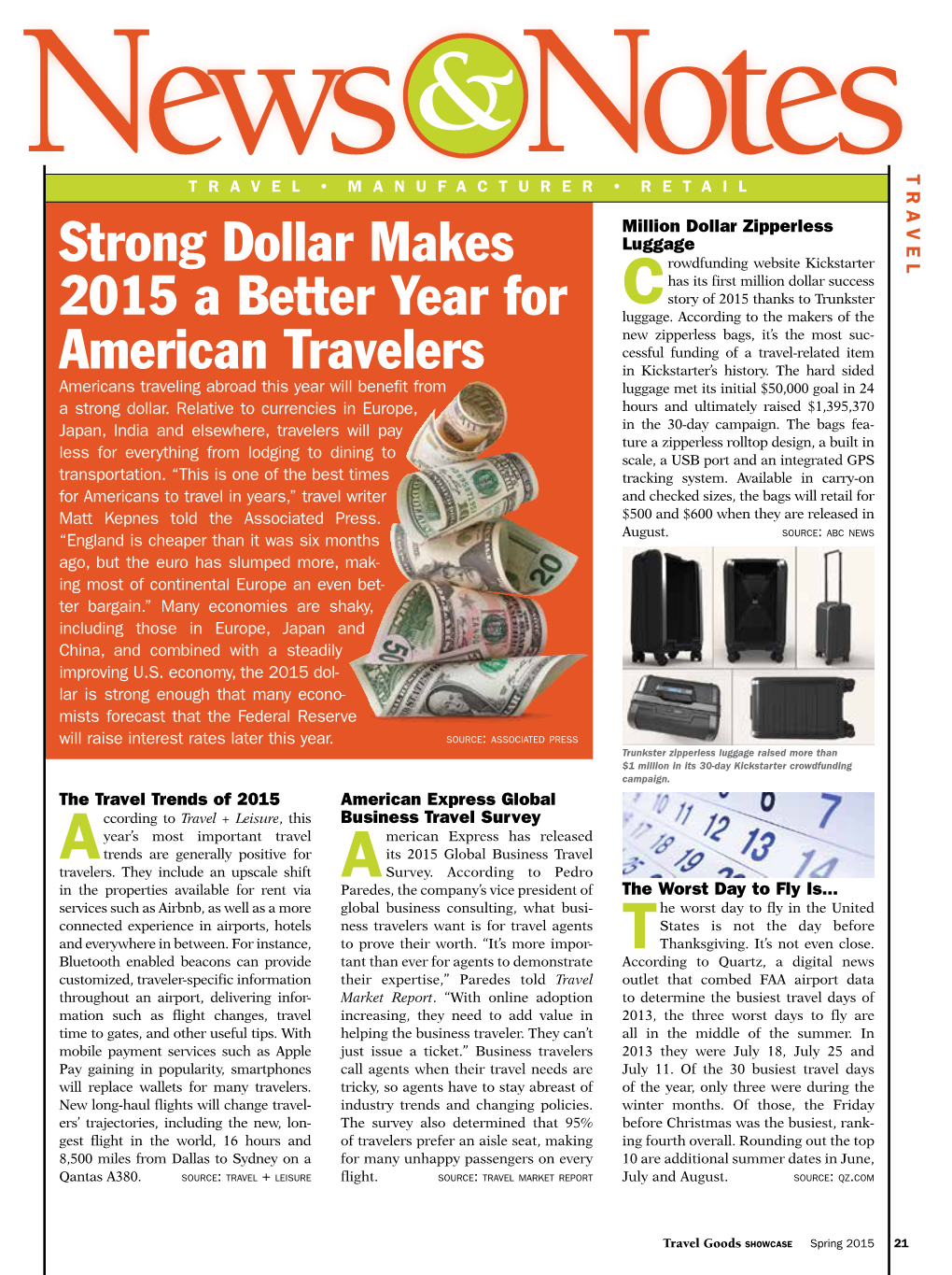 Strong Dollar Makes 2015 a Better Year for American Travelers