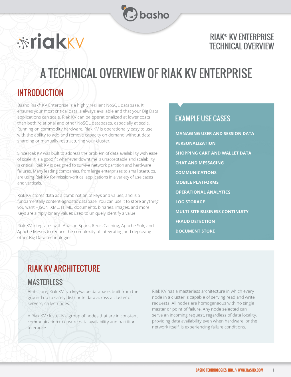 A Technical Overview of Riak Kv Enterprise