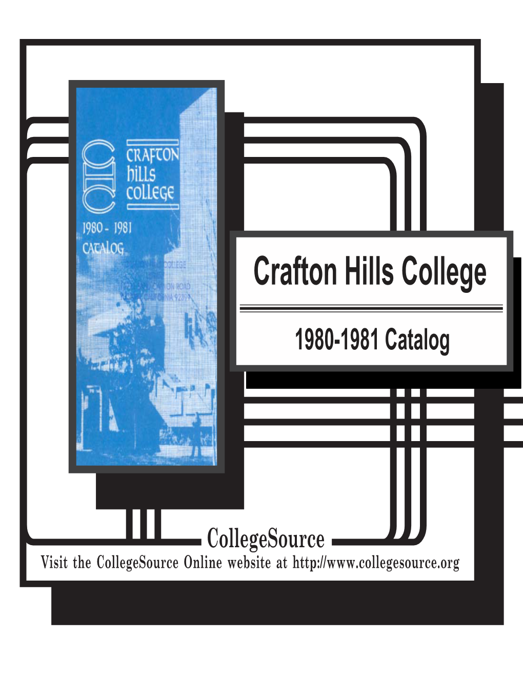 1980-1981 Crafton Hills Catalog