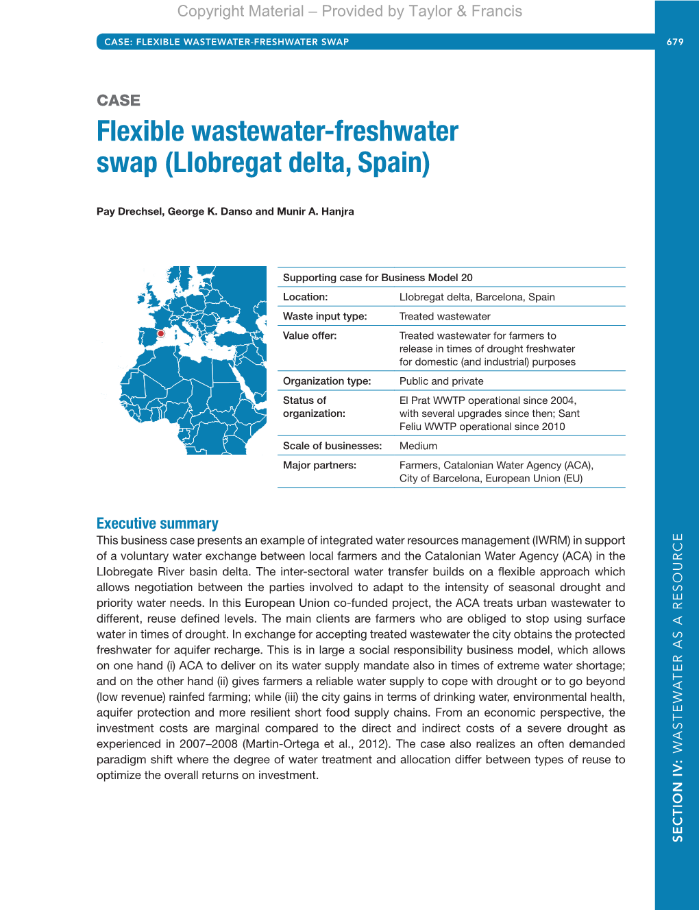 Flexible Wastewater-Freshwater Swap