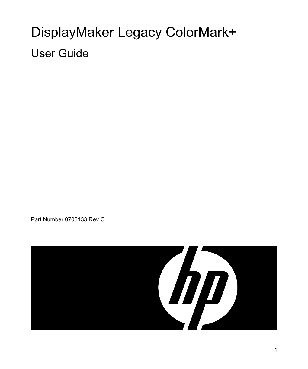 Displaymaker Legacy Colormark+ User Guide