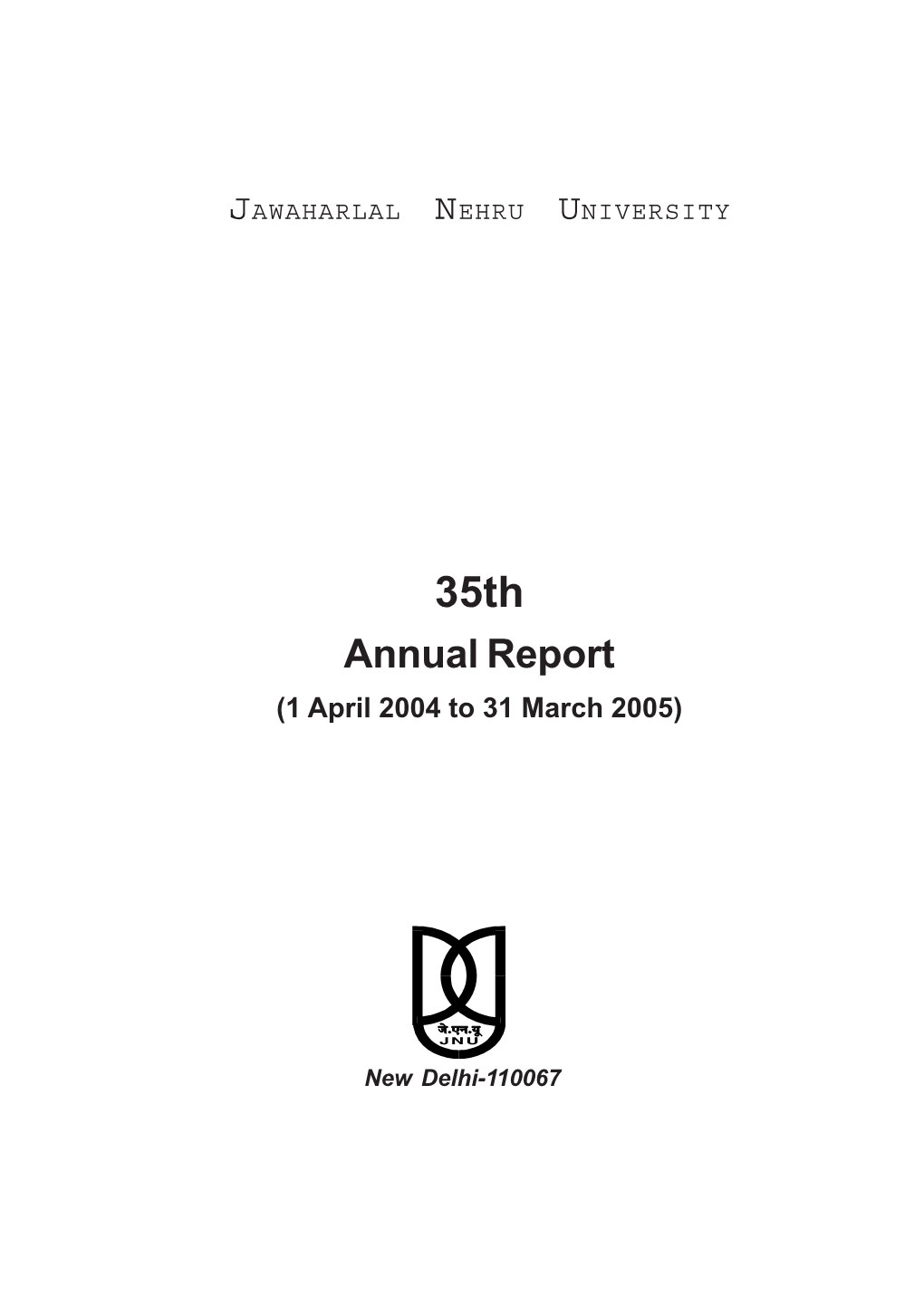 Annual Report (1 April 2004 to 31 March 2005)