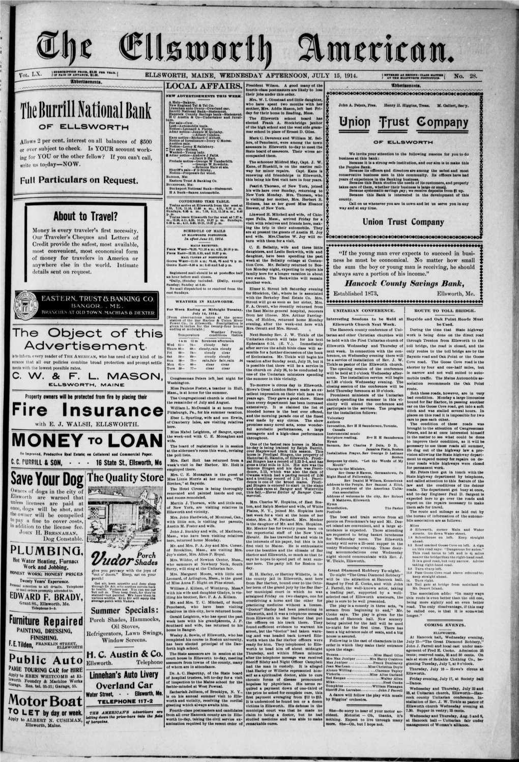 Ellsworth American : July 15, 1914