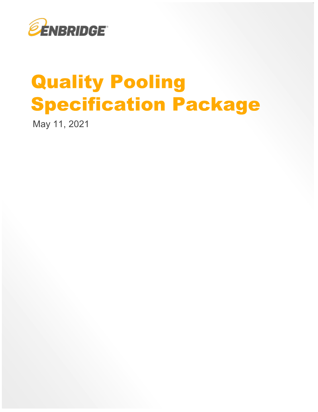 The Quality Pooling Specification Package