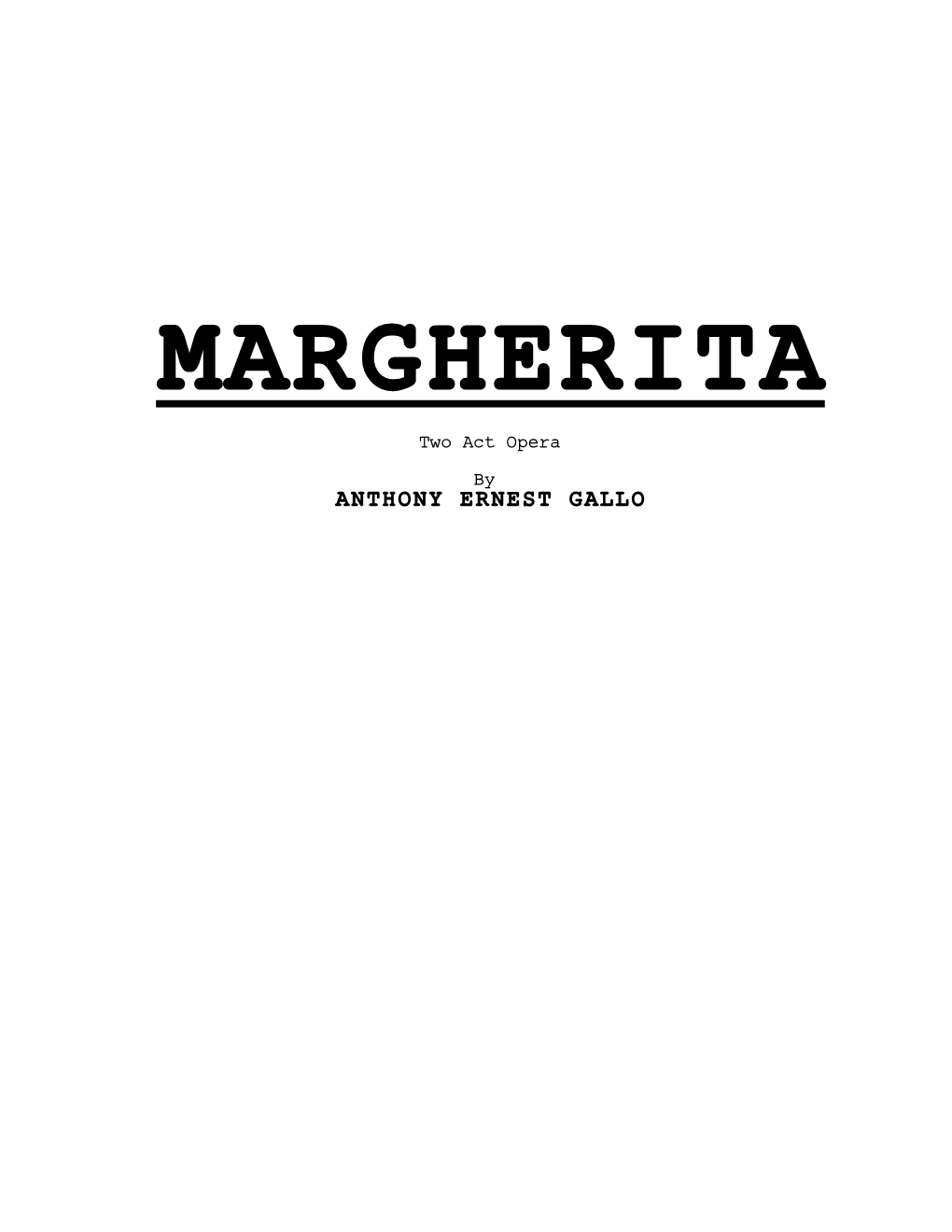 Margherita Opera 2 Script