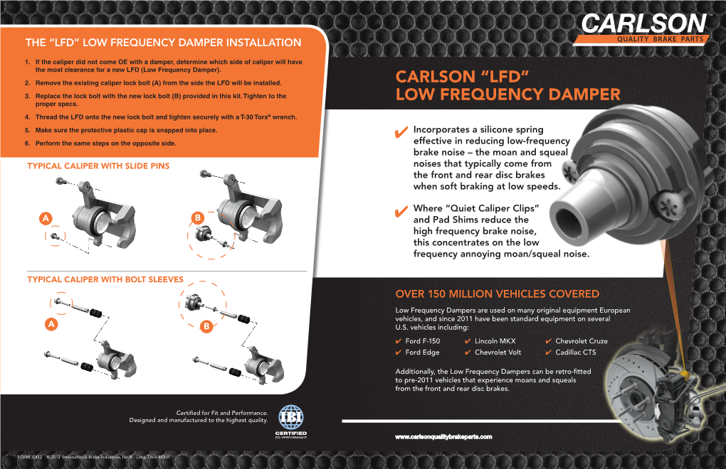 Carlson “Lfd” Low Frequency Damper