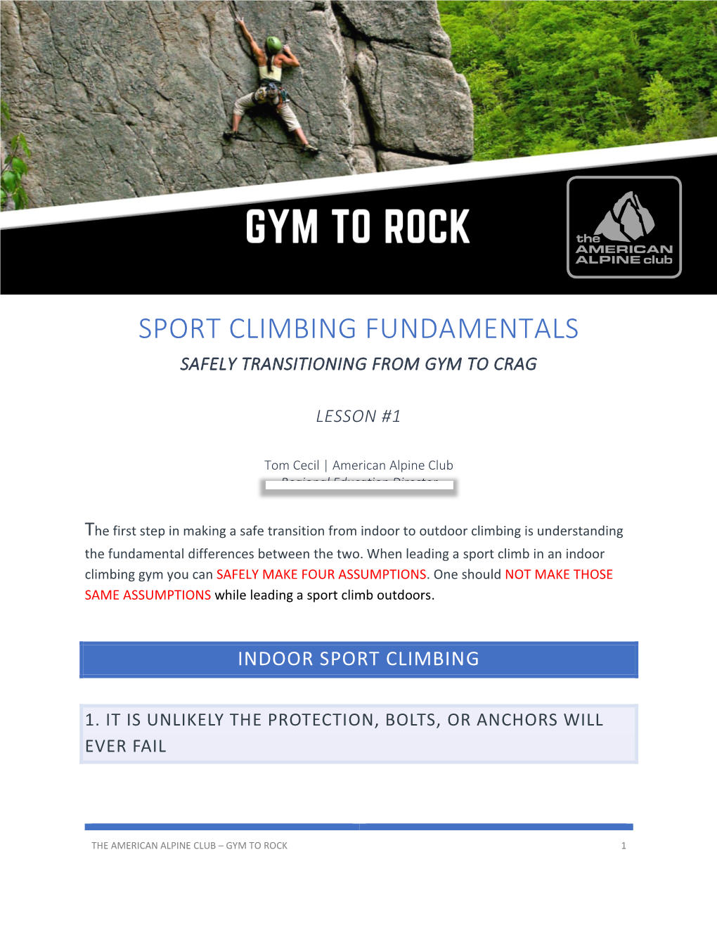 Sport Climbing Fundamentals Safely Transitioning from Gym to Crag