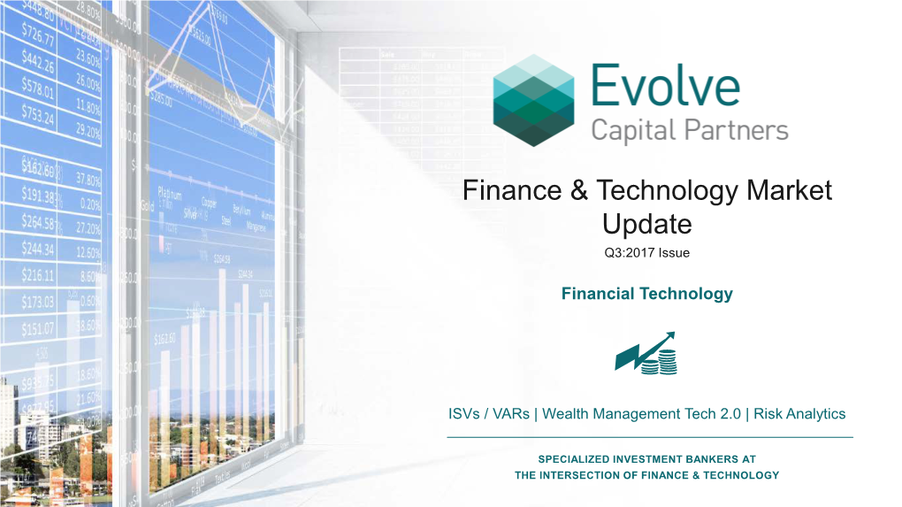 Finance & Technology Market Update