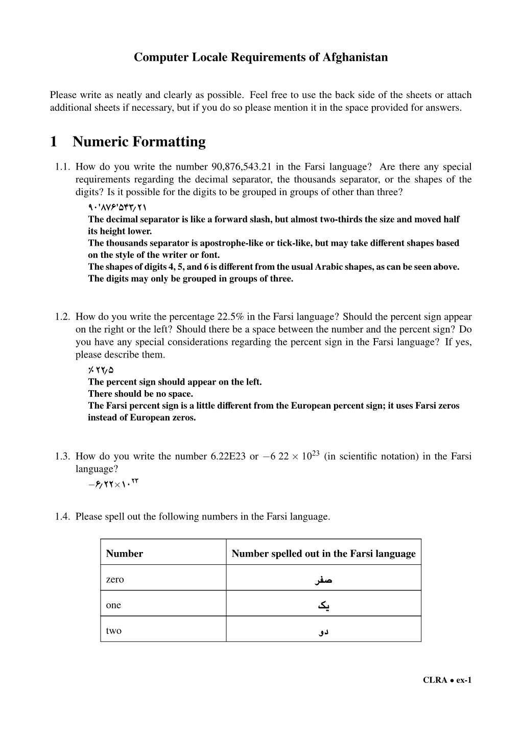 1 Numeric Formatting