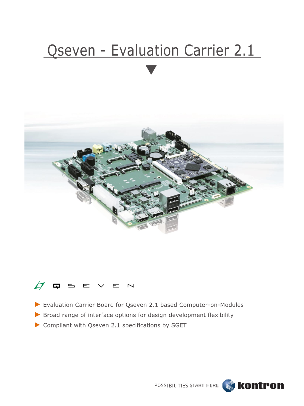 Qseven - Evaluation Carrier 2.1 