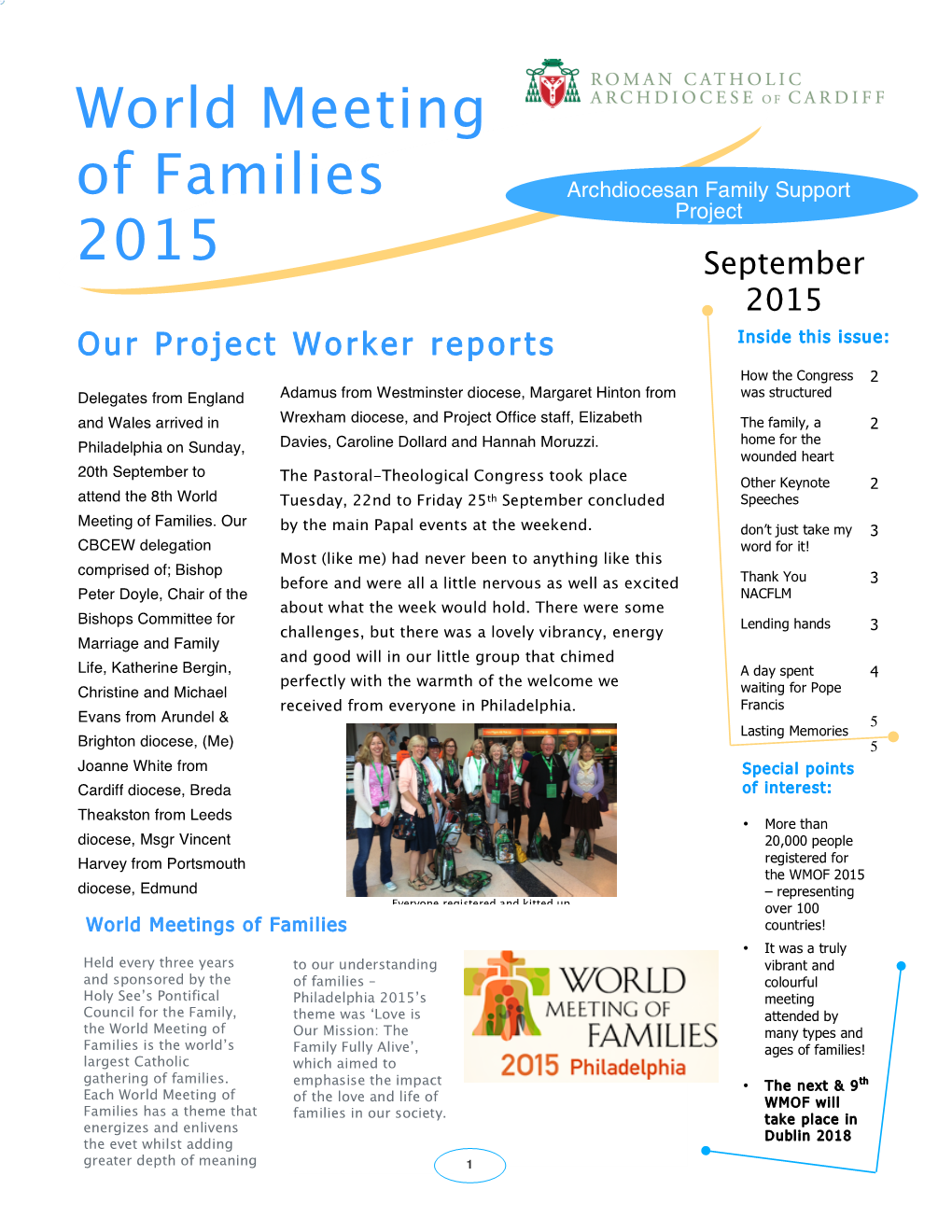 World Meeting of Families 2015