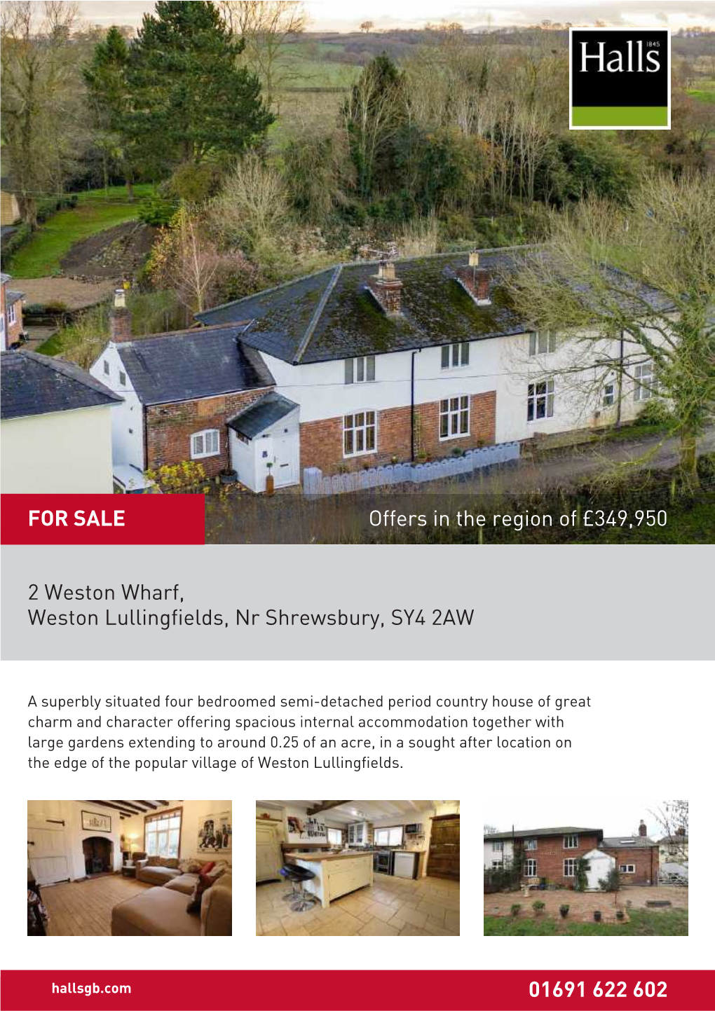 2 Weston Wharf, Weston Lullingfields, Nr Shrewsbury, SY4 2AW 01691