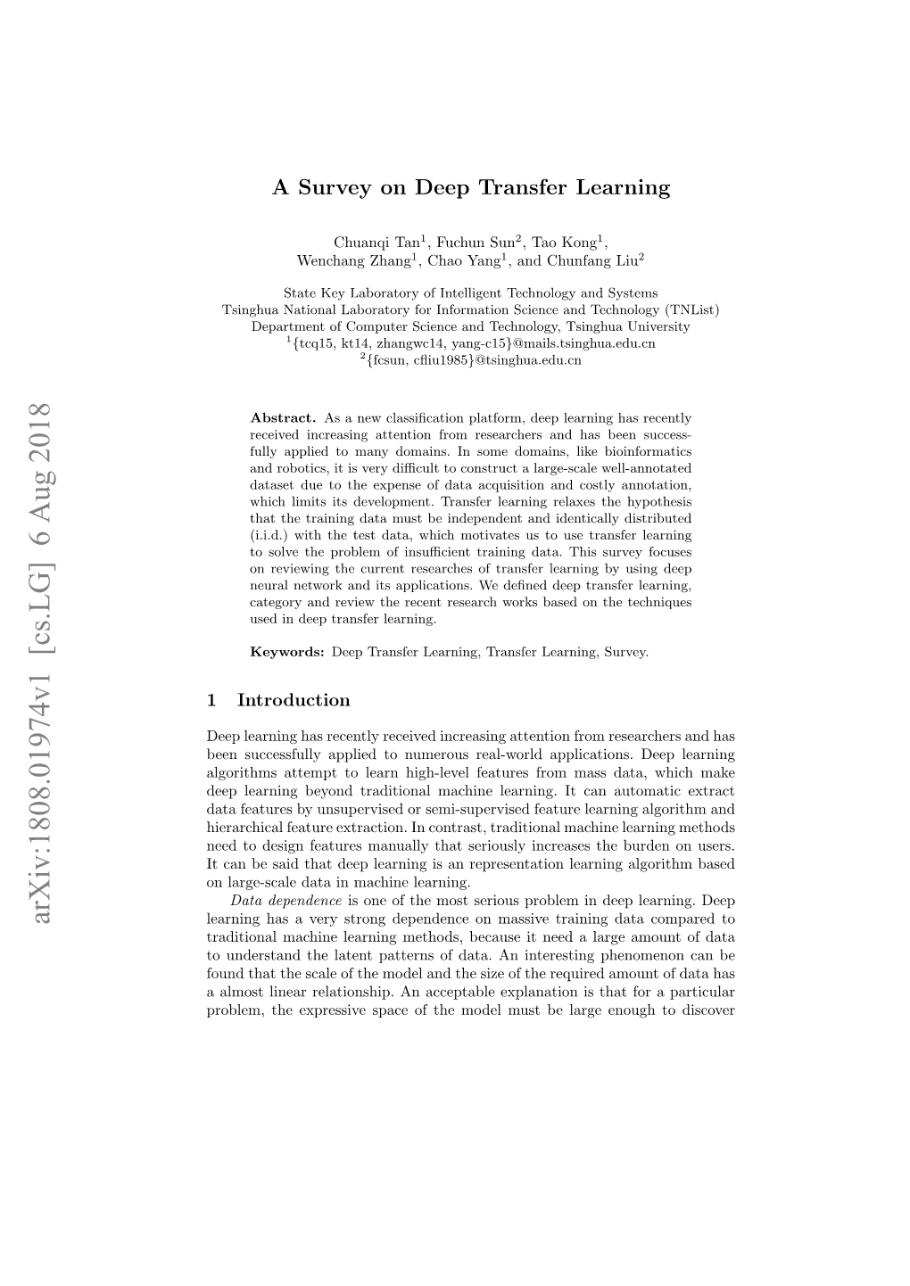 Arxiv:1808.01974V1 [Cs.LG] 6 Aug 2018