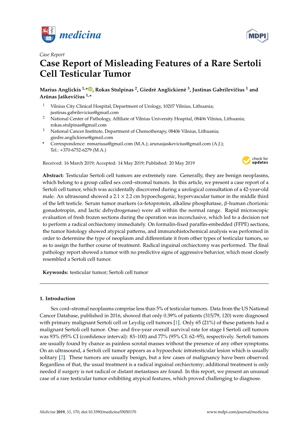 Case Report of Misleading Features of a Rare Sertoli Cell Testicular Tumor