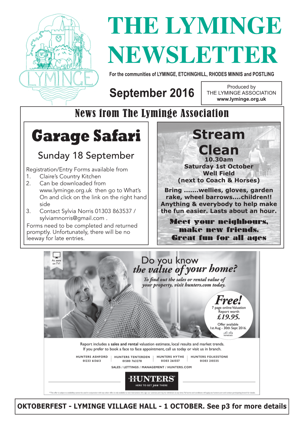 THE LYMINGE NEWSLETTER for the Communities of LYMINGE, ETCHINGHILL, RHODES MINNIS and POSTLING