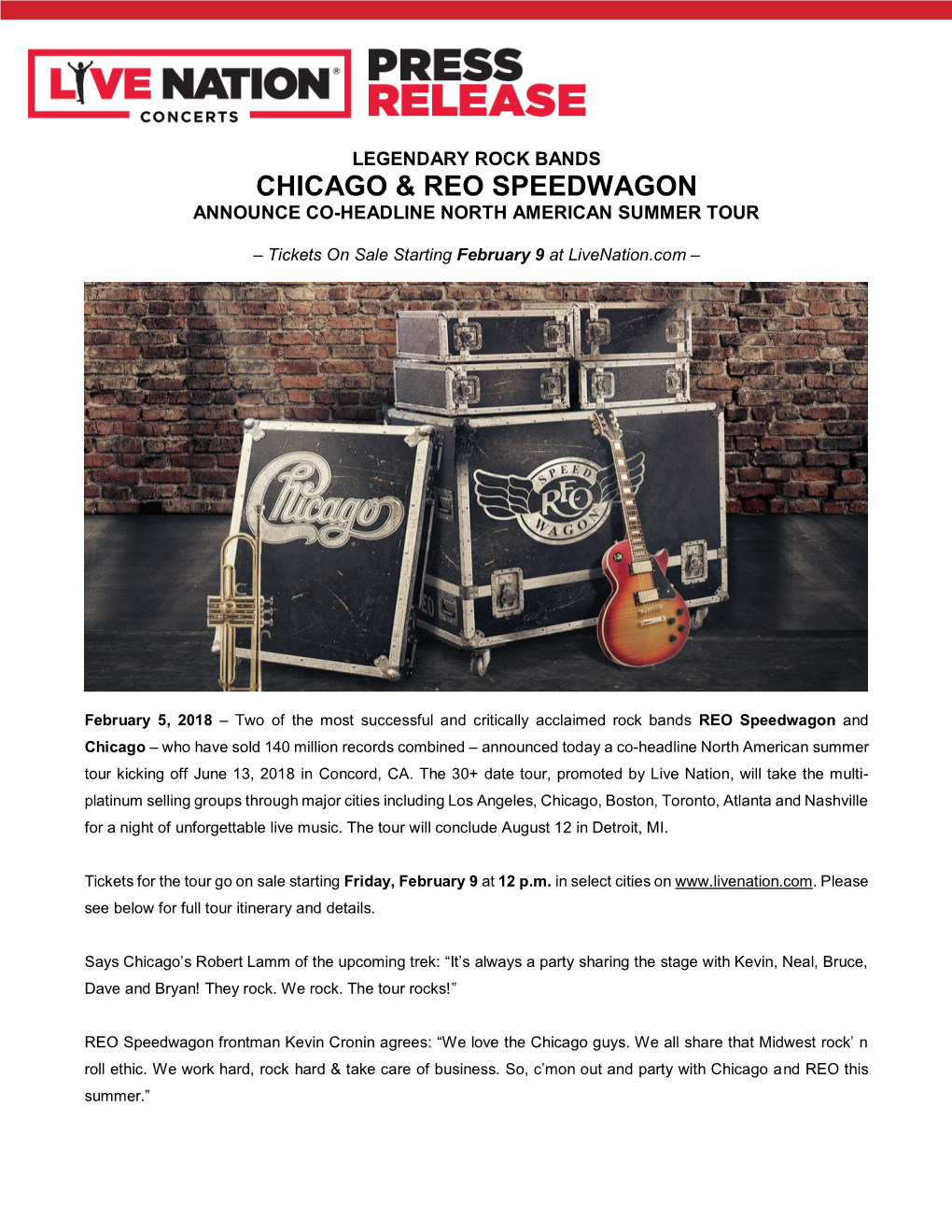 Chicago & Reo Speedwagon