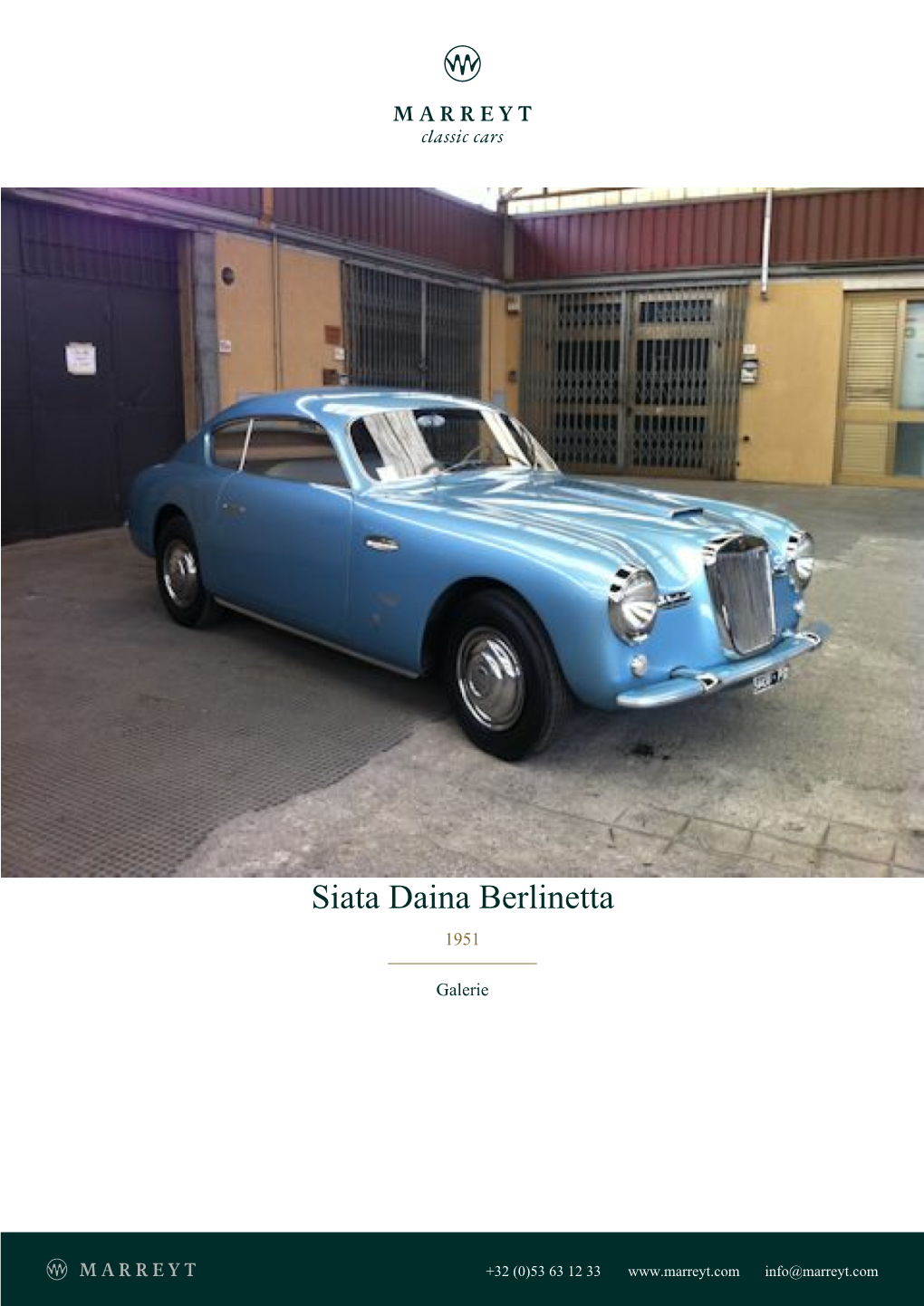 Siata Daina Berlinetta 1951