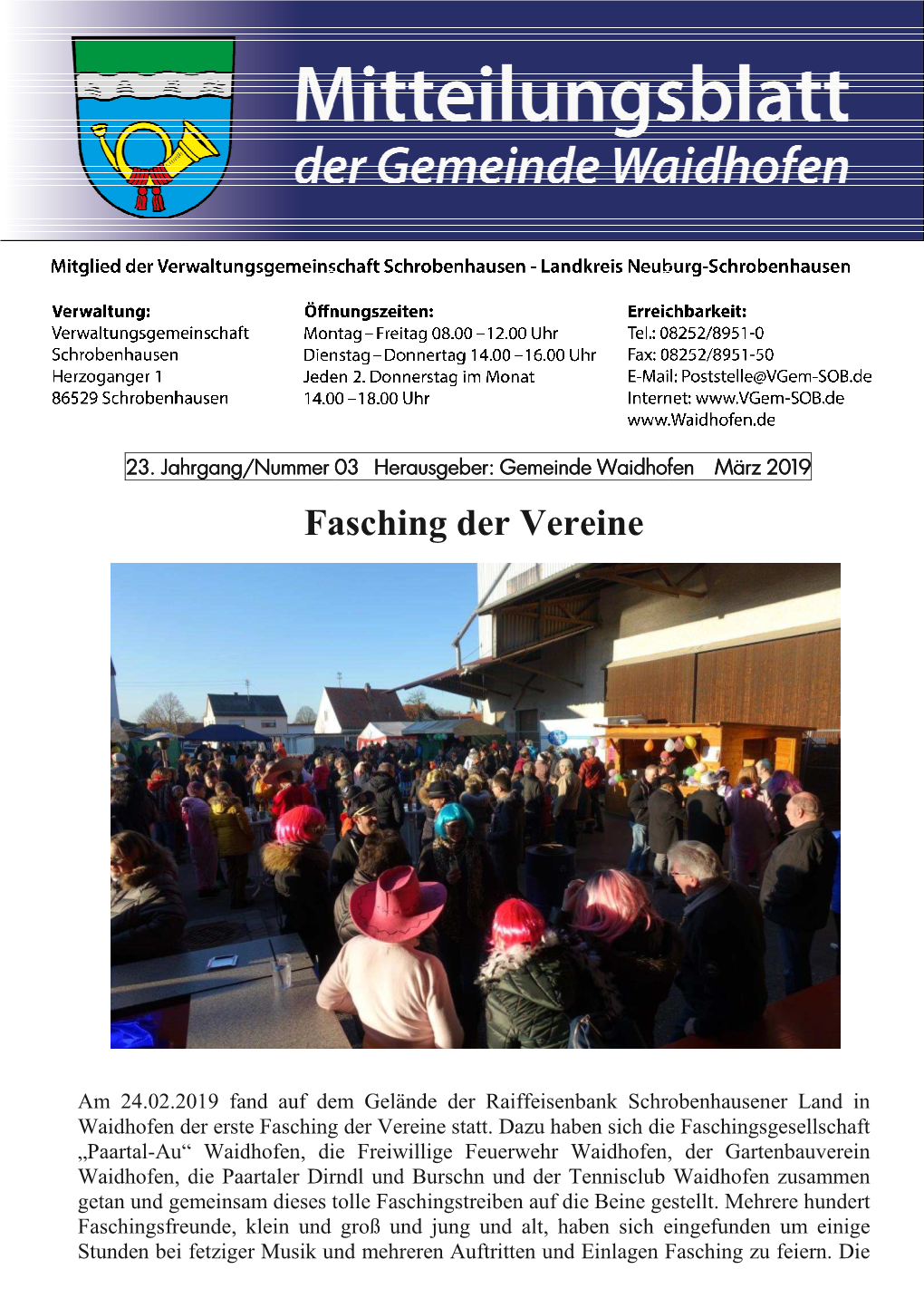 Mitteilungsblatt Waidhofen Nr. 3/2019