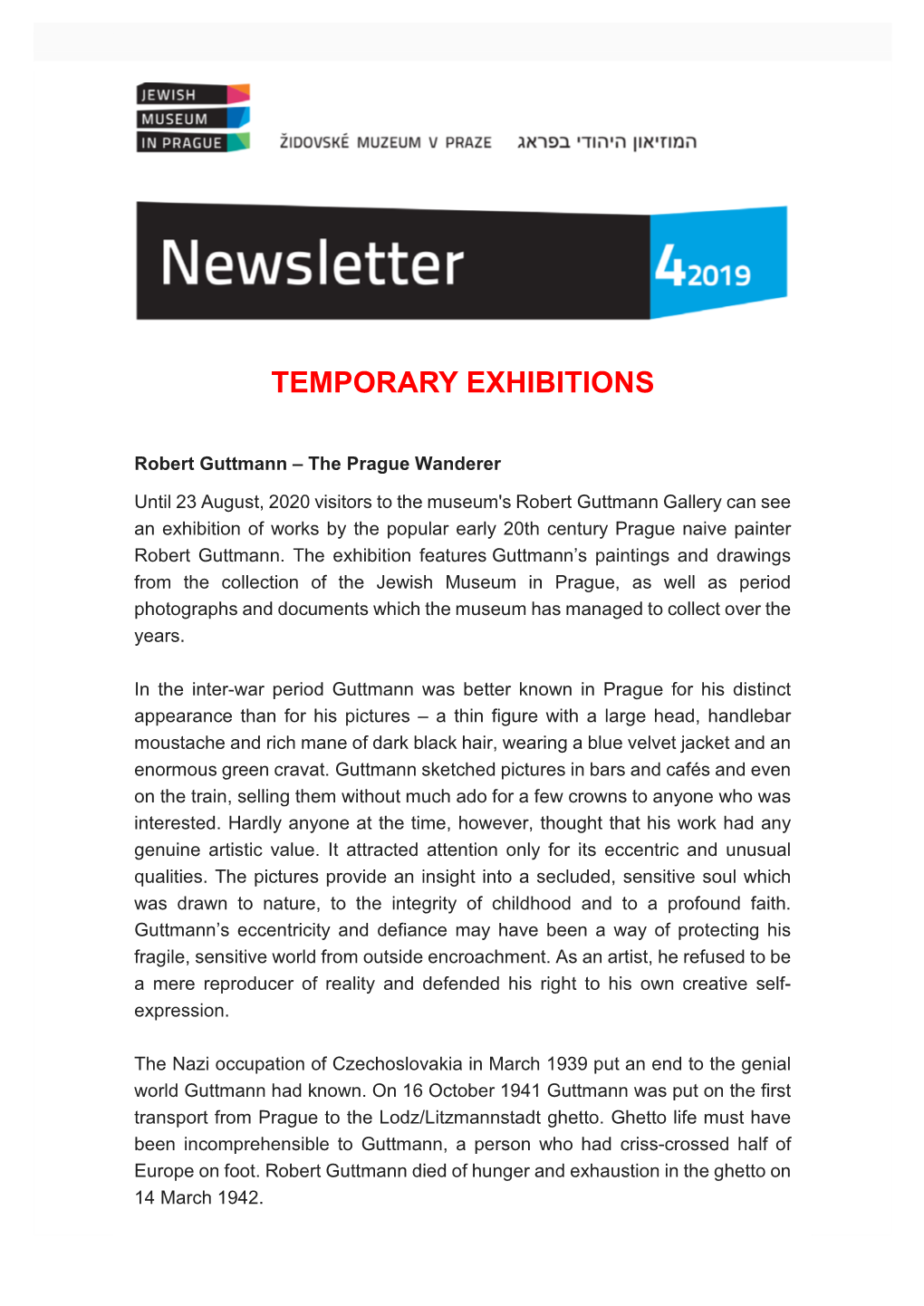 Temporary Exhibitions