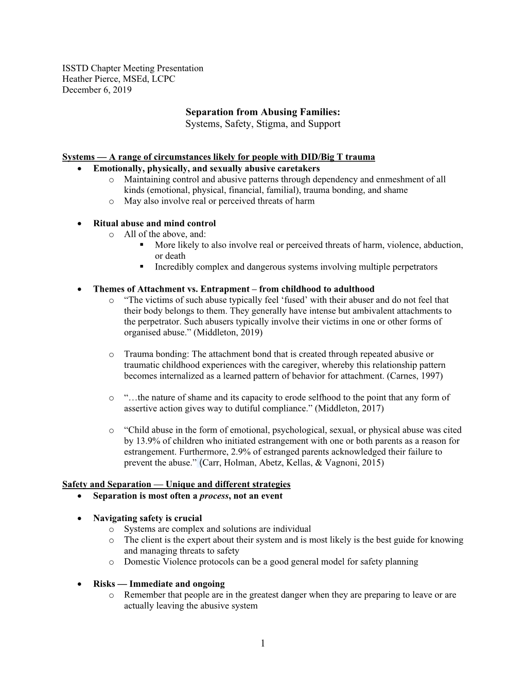 1 Separation from Abusing Families: Systems, Safety, Stigma, and Support