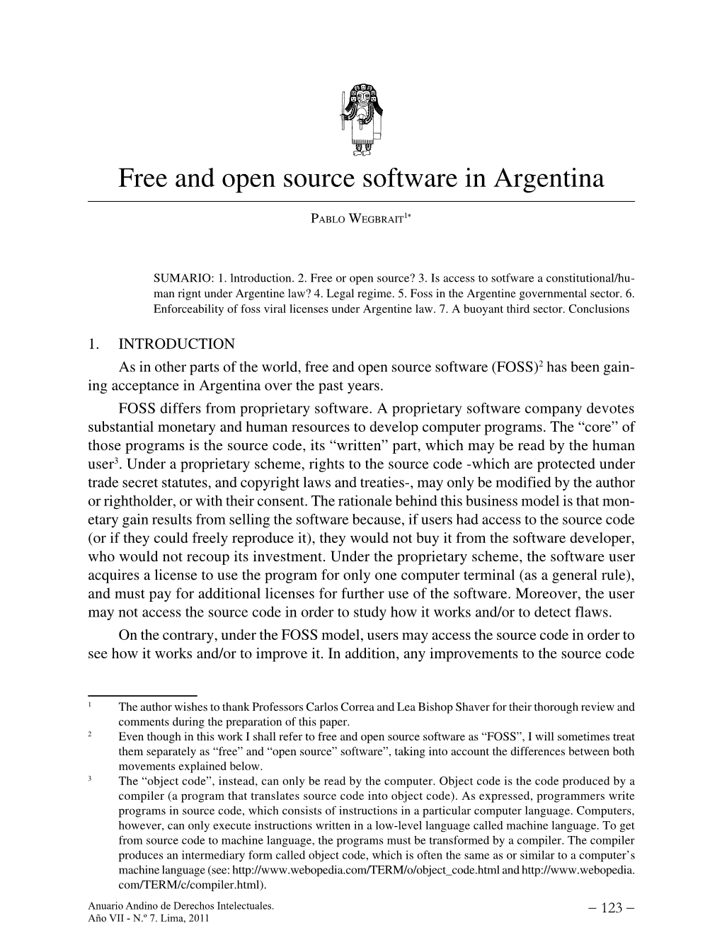 Free and Open Source Software in Argentina