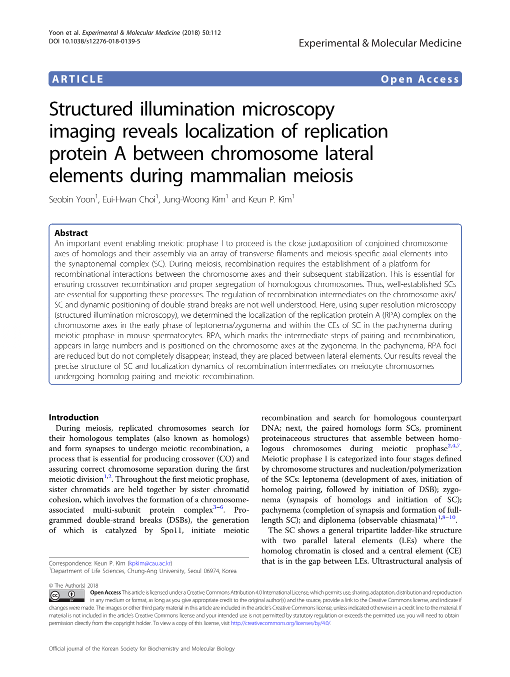 Structured Illumination Microscopy Imaging Reveals Localization Of