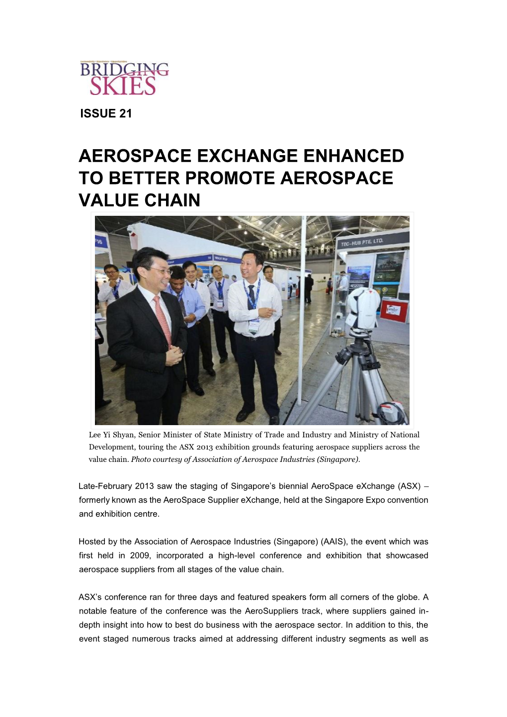 Aerospace Exchange Enhanced to Better