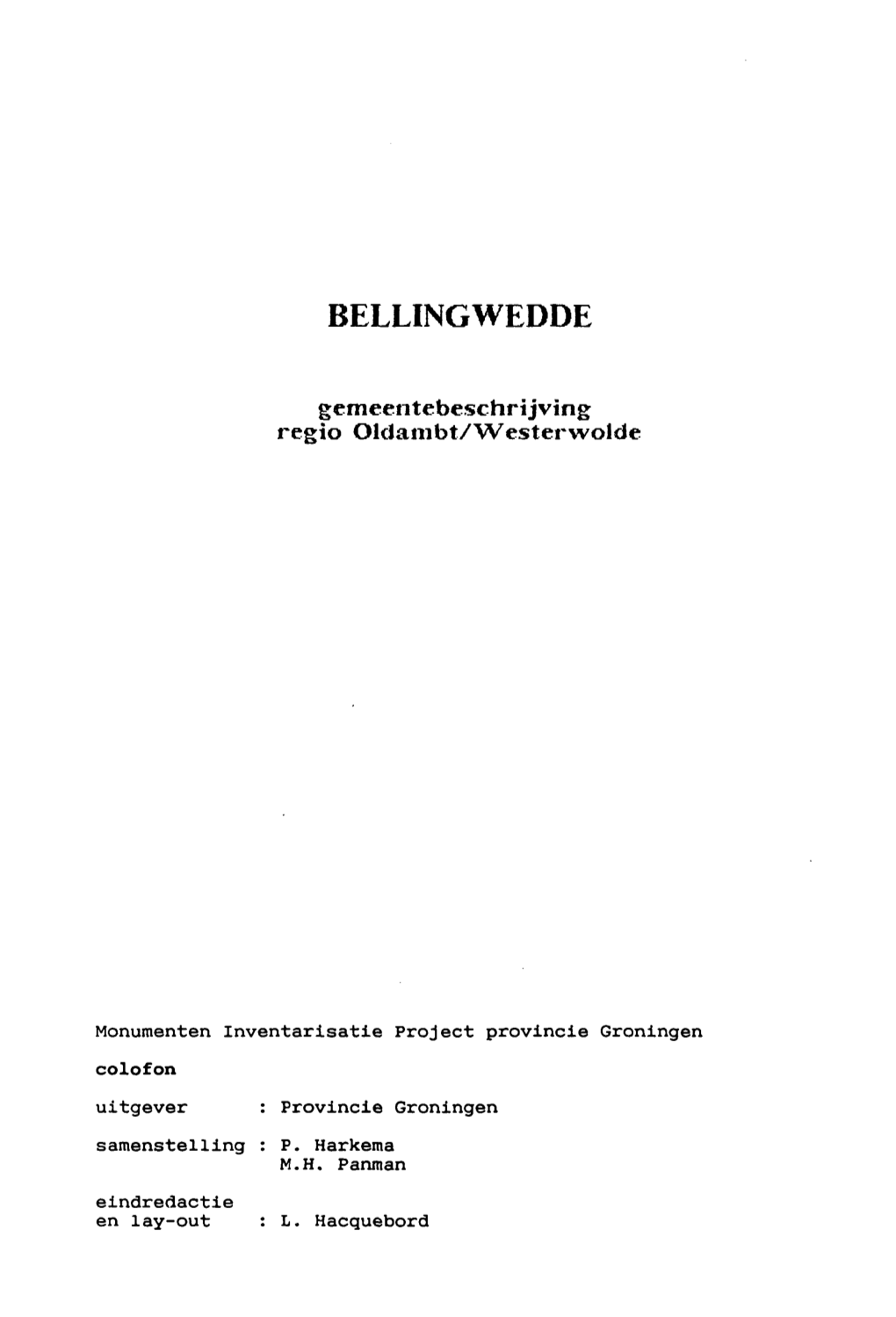 Bellingwedde