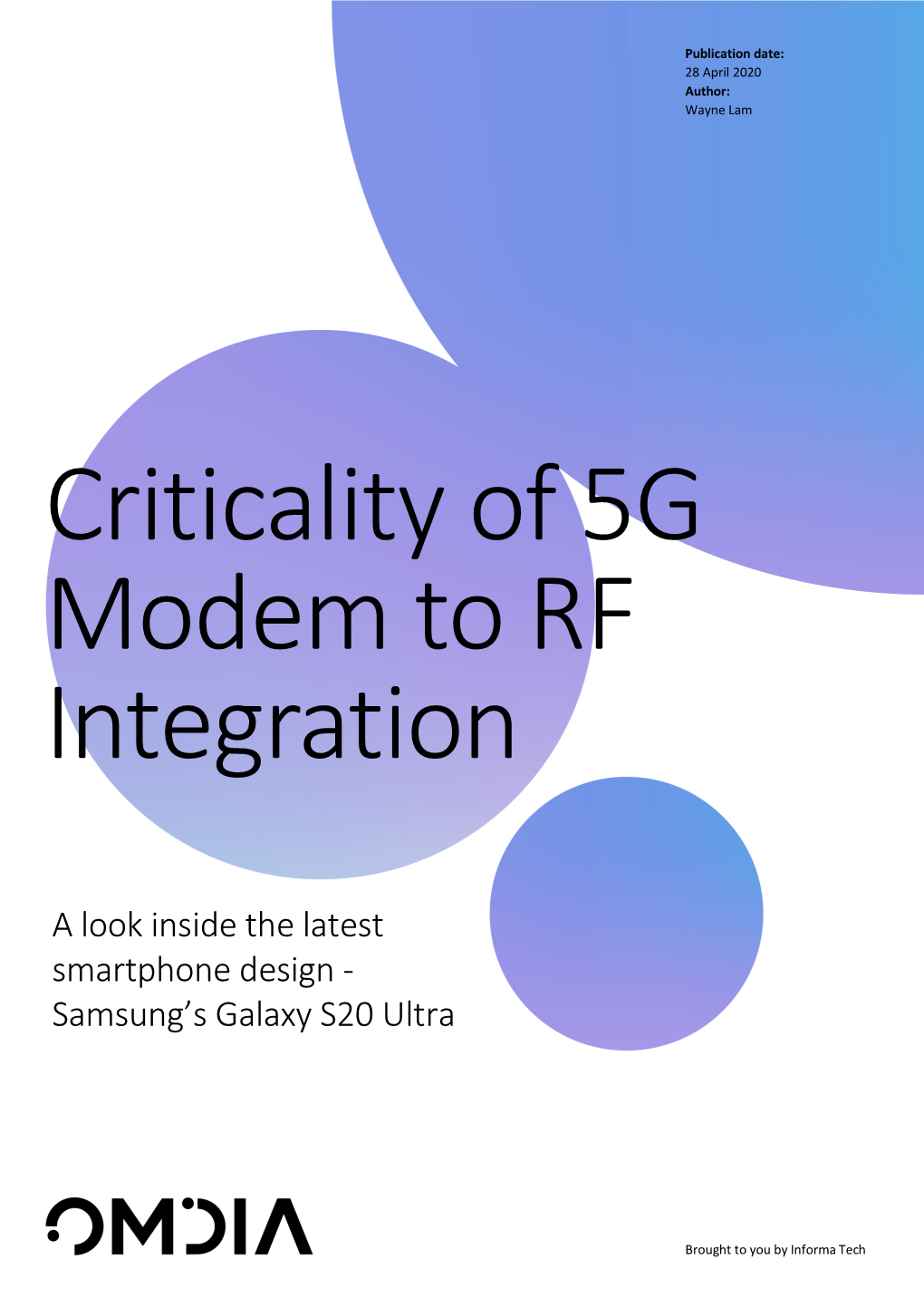 Teardown Analysis of Latest 5G Modem & RF Design