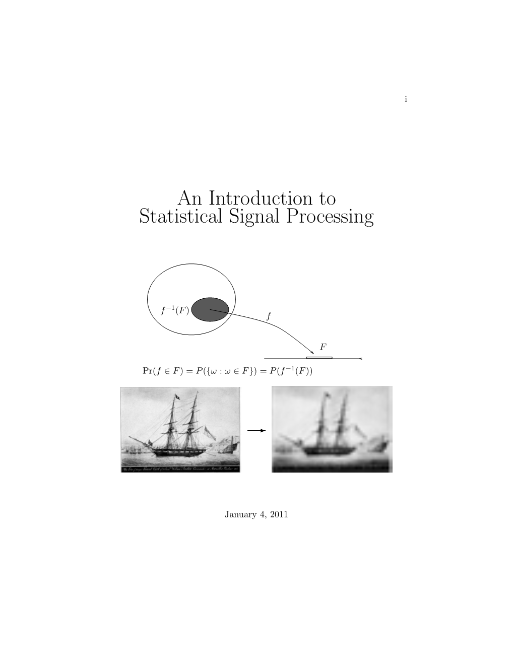 An Introduction to Statistical Signal Processing