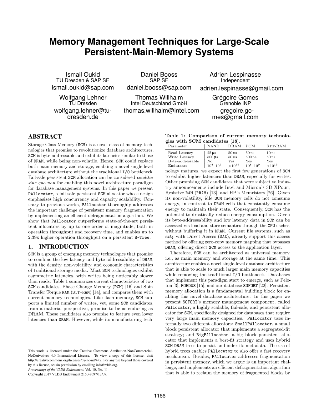 Memory Management Techniques for Large-Scale Persistent-Main-Memory Systems