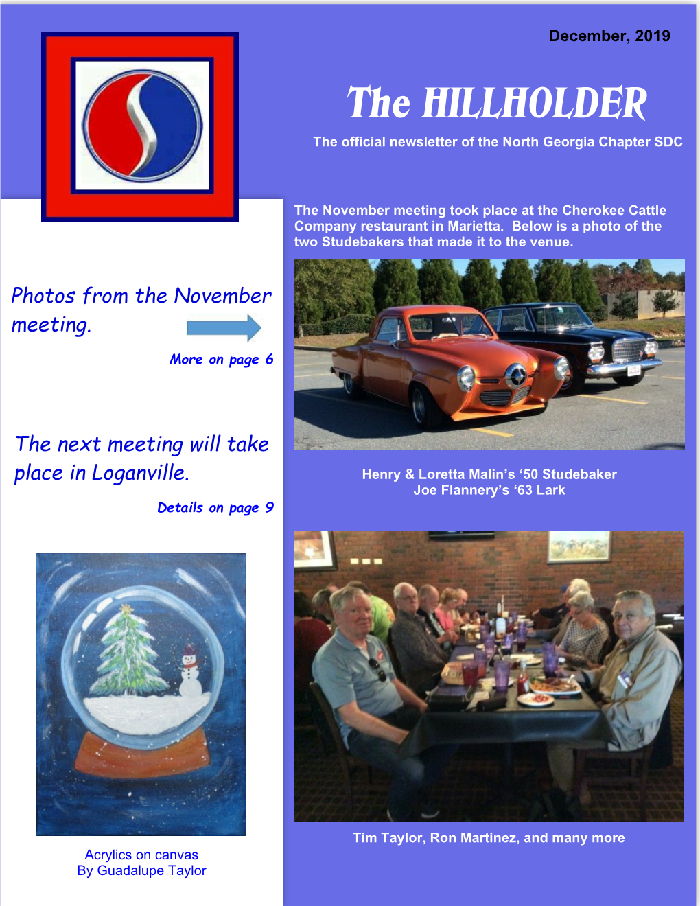 The HILLHOLDER the Official Newsletter of the North Georgia Chapter SDC