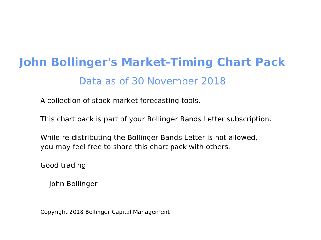 John Bollinger's Market Timing Chart Pack