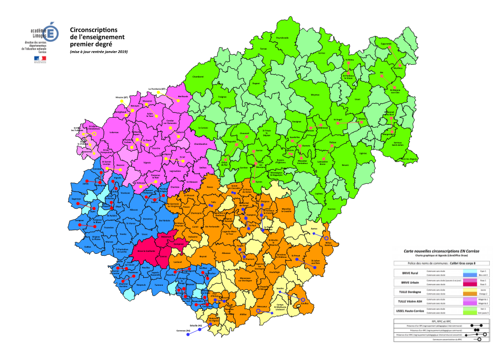 Circonscriptons De L'enseignement Premier Degré