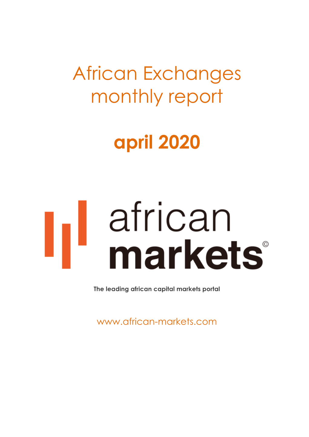 African Exchanges Monthly Report April 2020