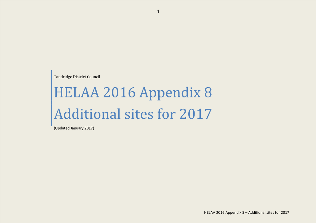 HELAA Appendix 8