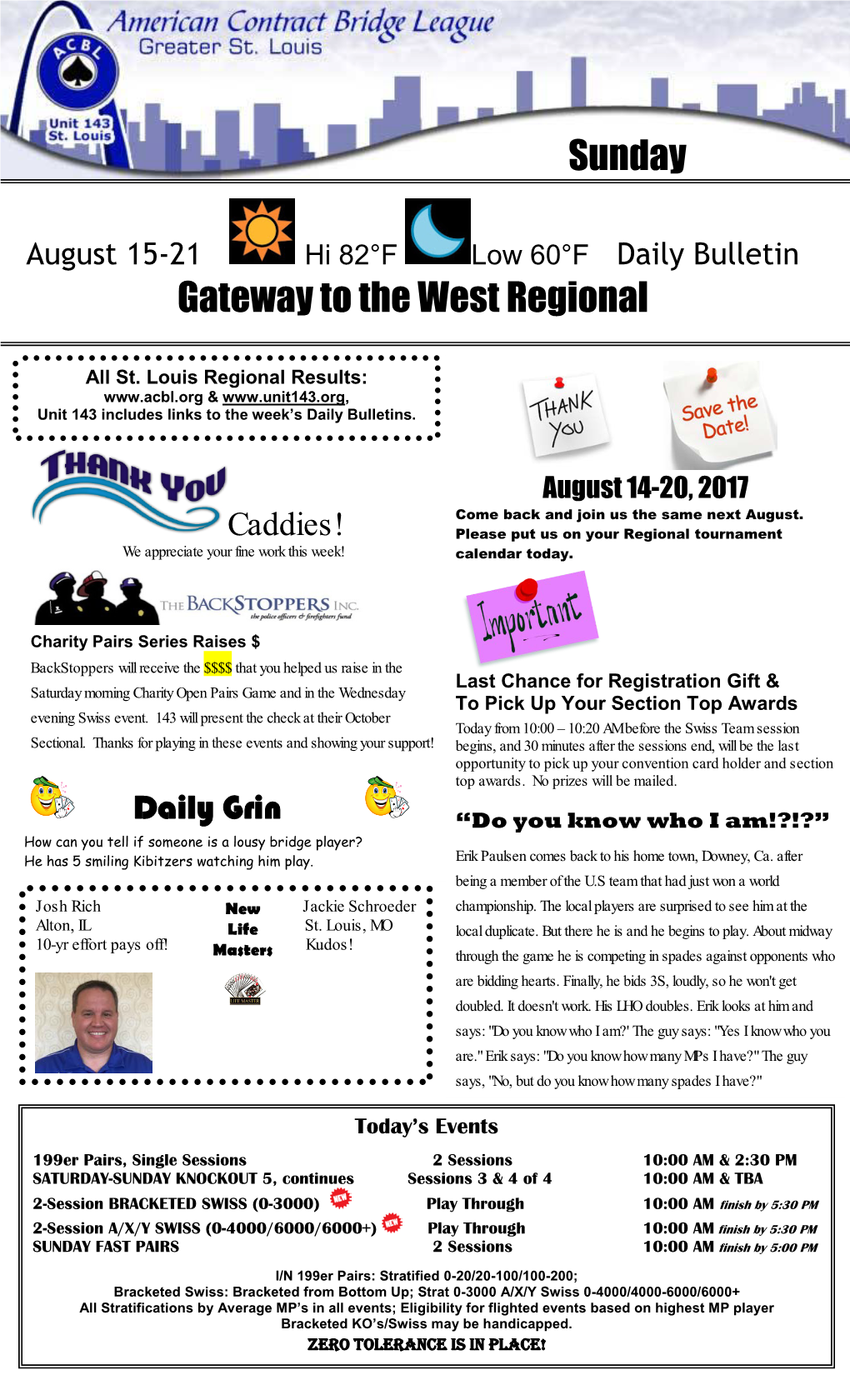 Gateway to the West Regional Sunday