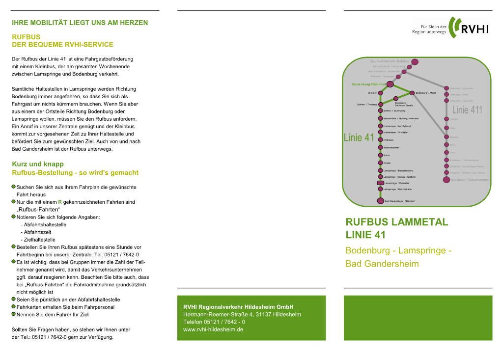 Rufbus Lammetal Linie 41