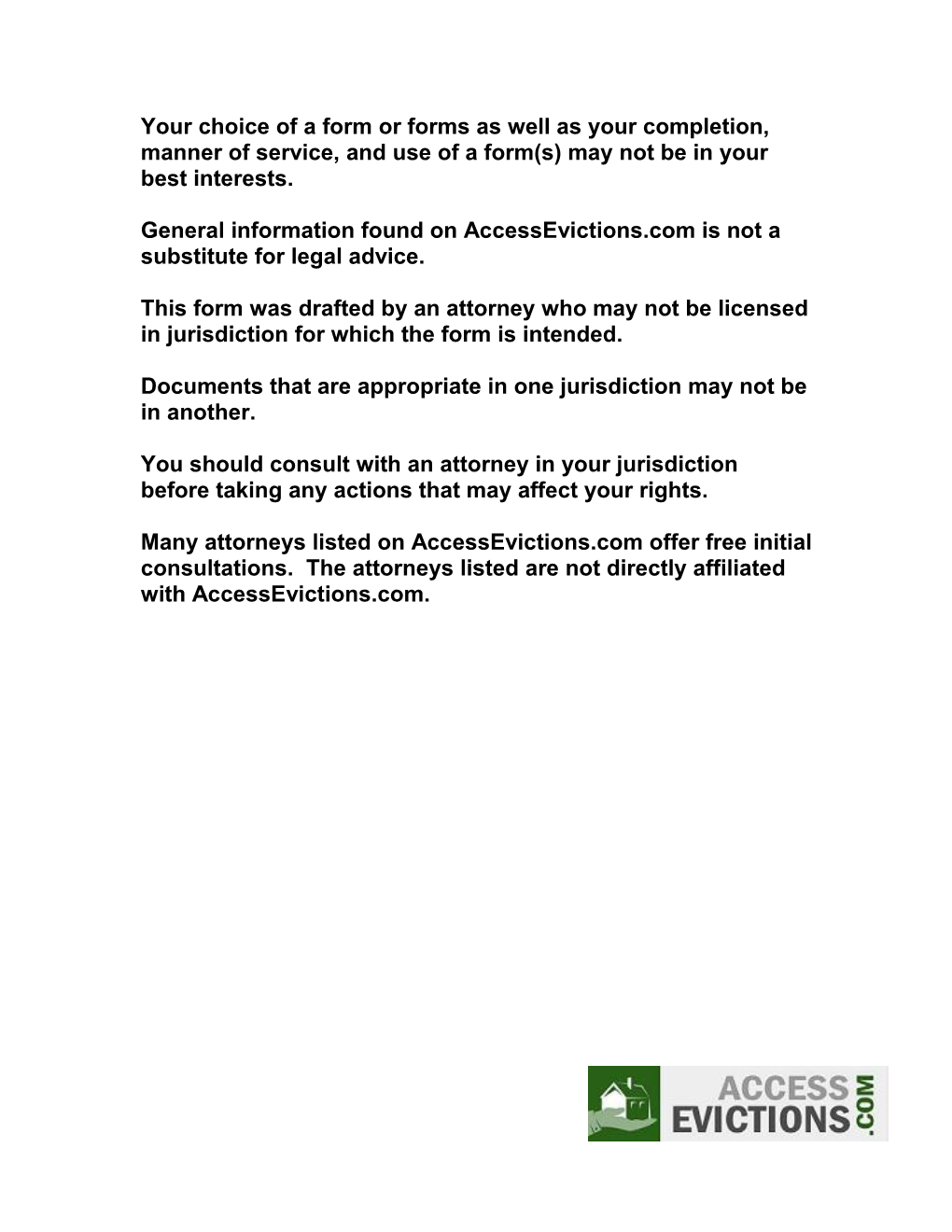 Notice to Leave Premises