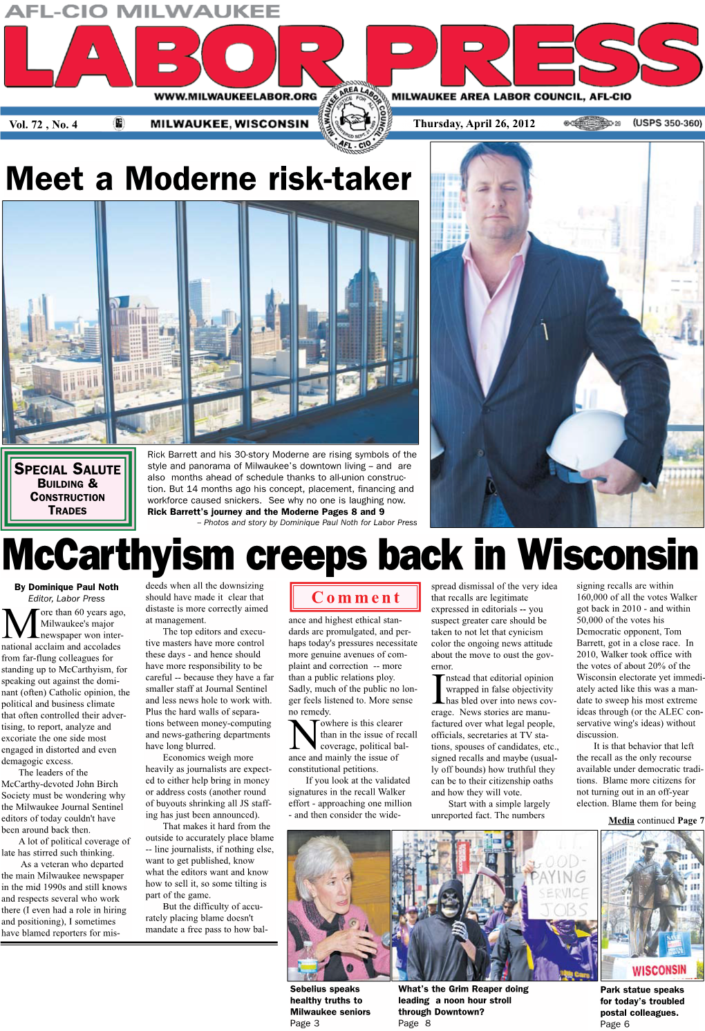 Mccarthyism Creeps Back in Wisconsin