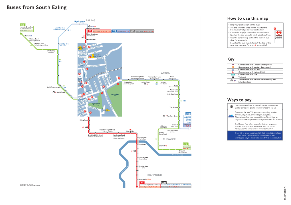 Buses from South Ealing Buses from South Ealing