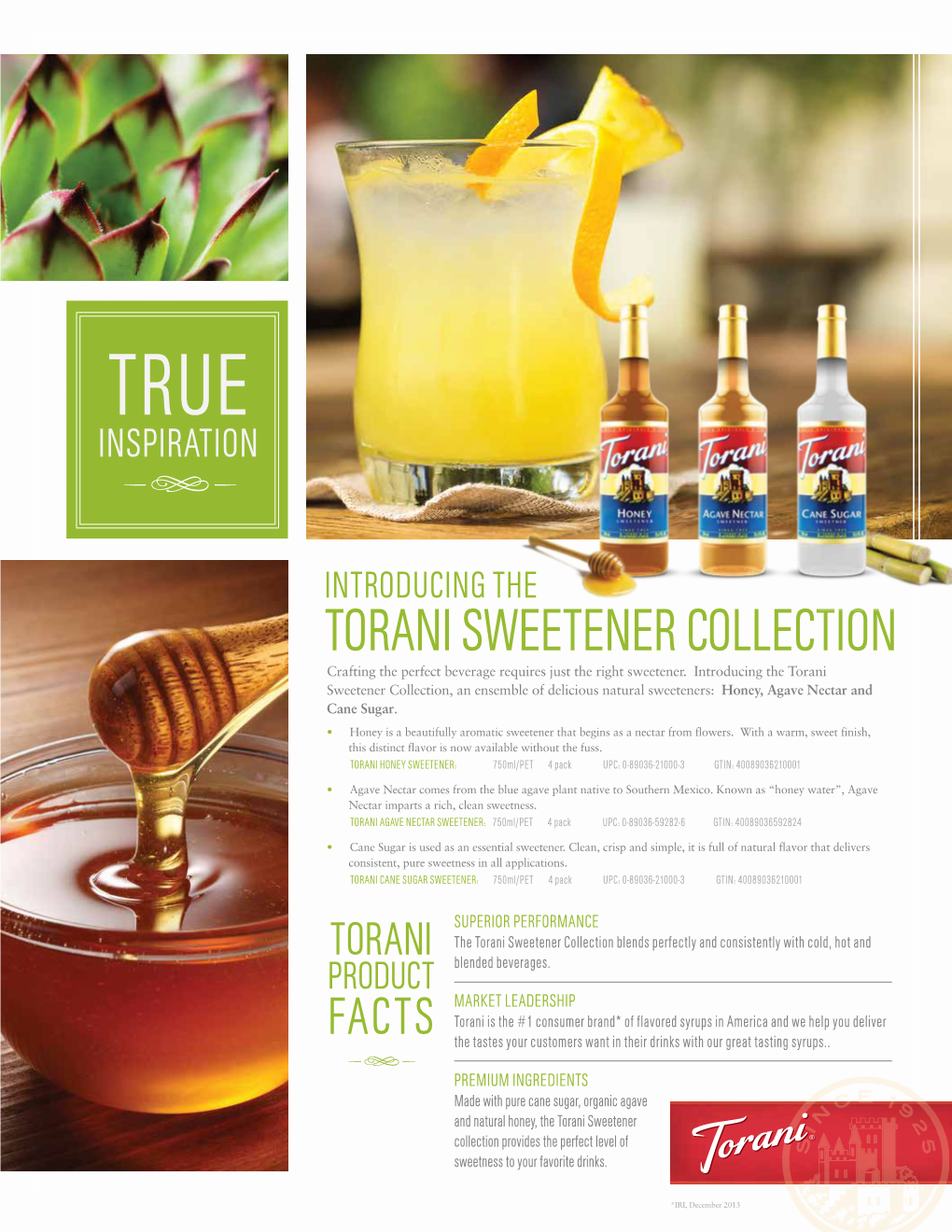 Sweetener Collection, an Ensemble of Delicious Natural Sweeteners: Honey, Agave Nectar and Cane Sugar