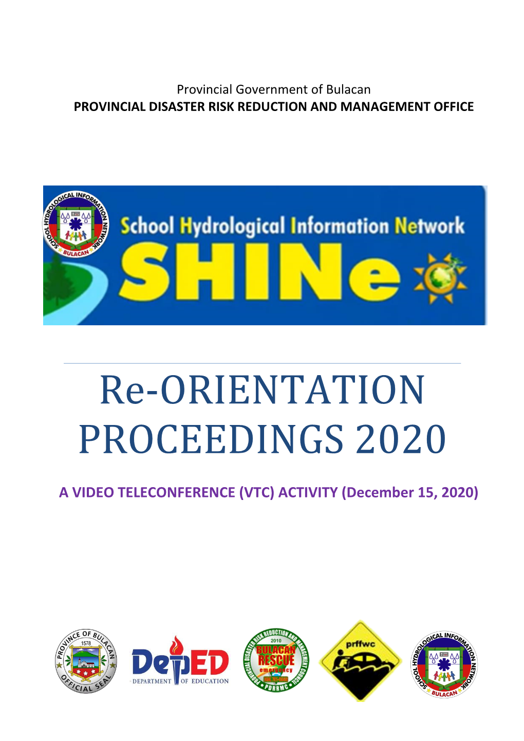 School Hydrological Information Network (Shine) 2020