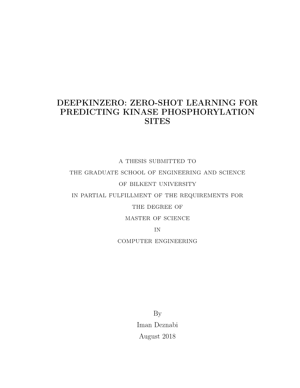 Zero-Shot Learning for Predicting Kinase Phosphorylation Sites