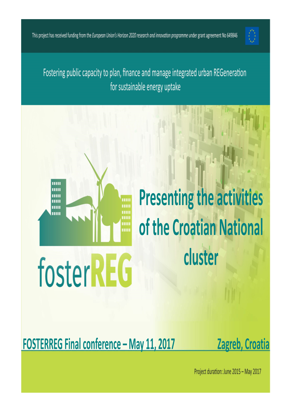 Presenting the Activities of the Croatian National Cluster