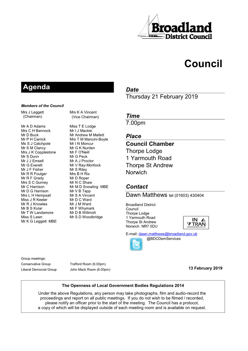 Council Papers