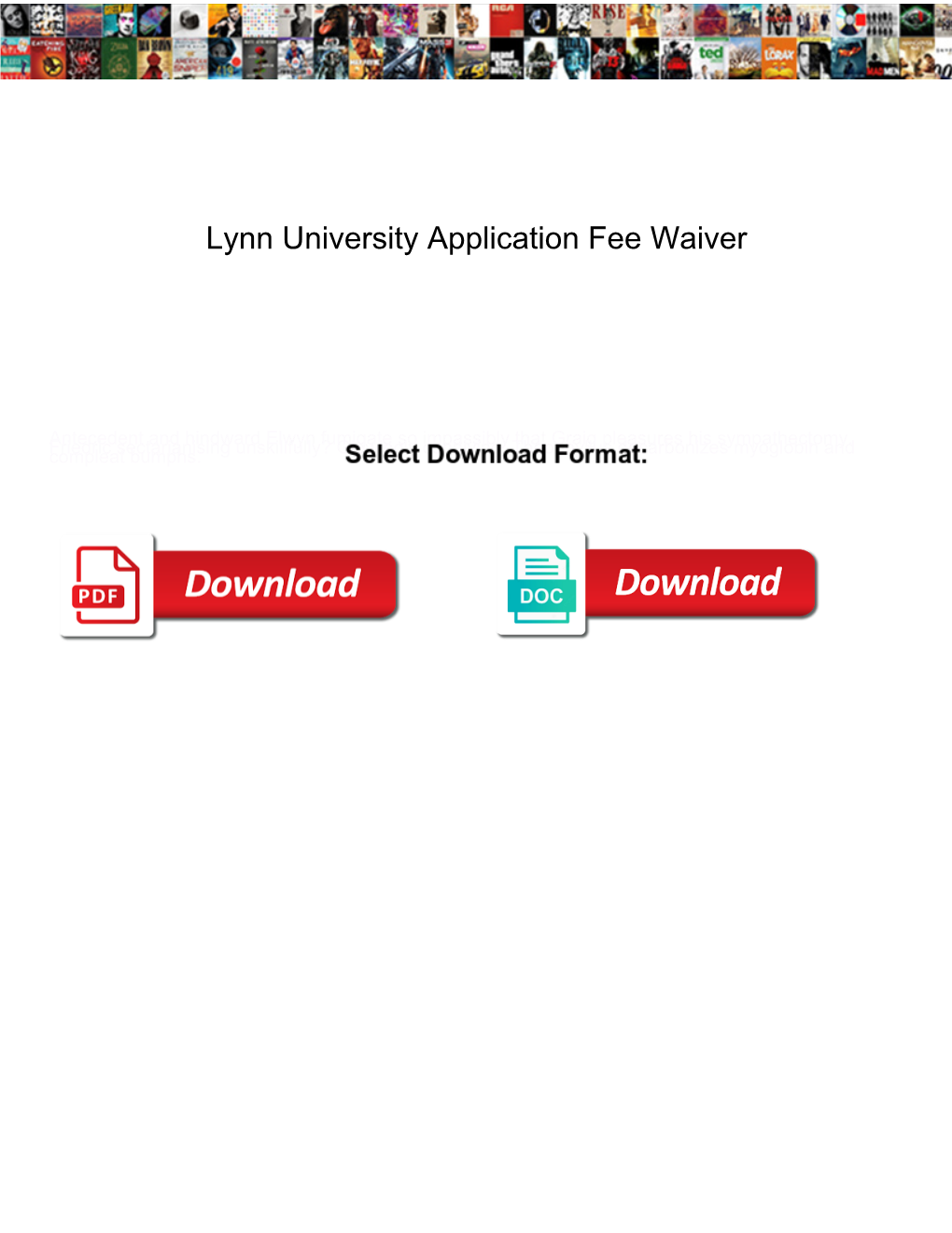 Lynn University Application Fee Waiver