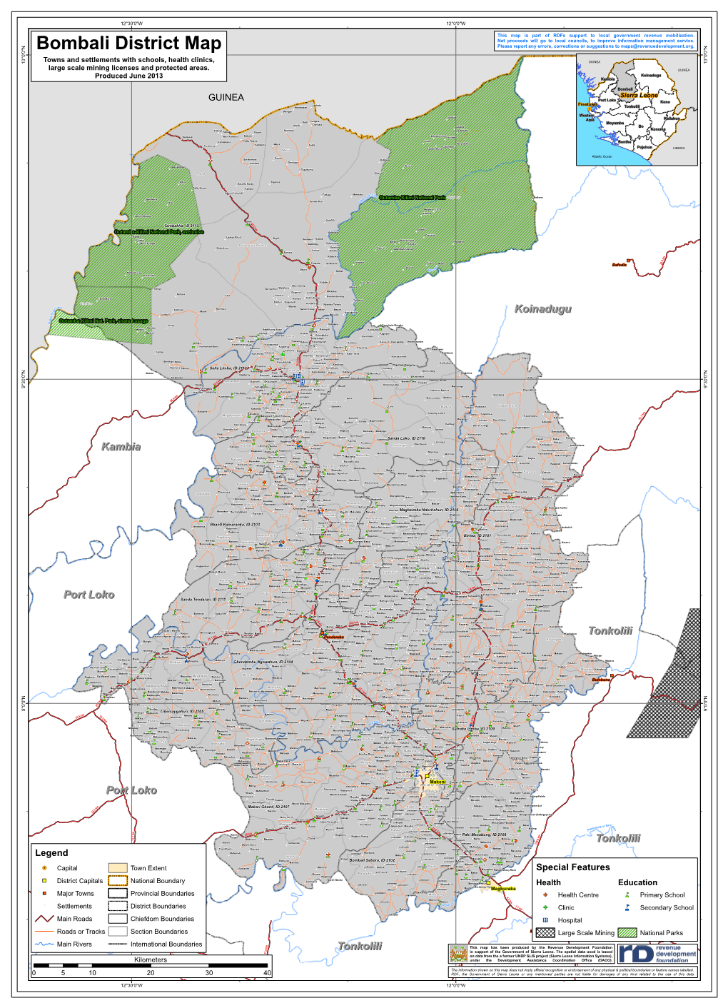 District Bombali A1 36X26 Port